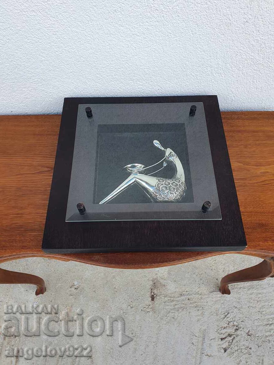 Abstract 3D figure in a beautiful wooden frame!!! Abstract 3D figure in a beautiful wooden frame!!!
