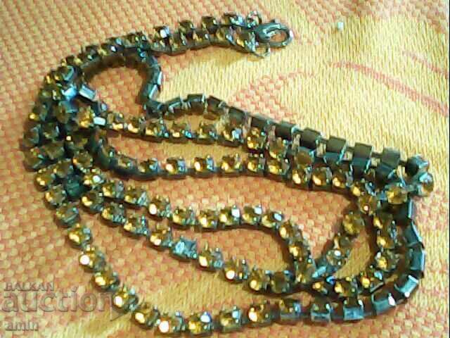 Old Beautiful Vintage Silver Plated Degas Necklace with Crystals with price € 15.34 | 30.00 BGN