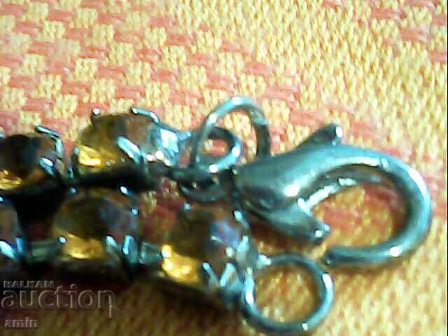 Auction Old Beautiful Vintage Silver Plated Degas Necklace with Crystals Auction Old Beautiful Vintage Silver Plated Degas Necklace with Crystals