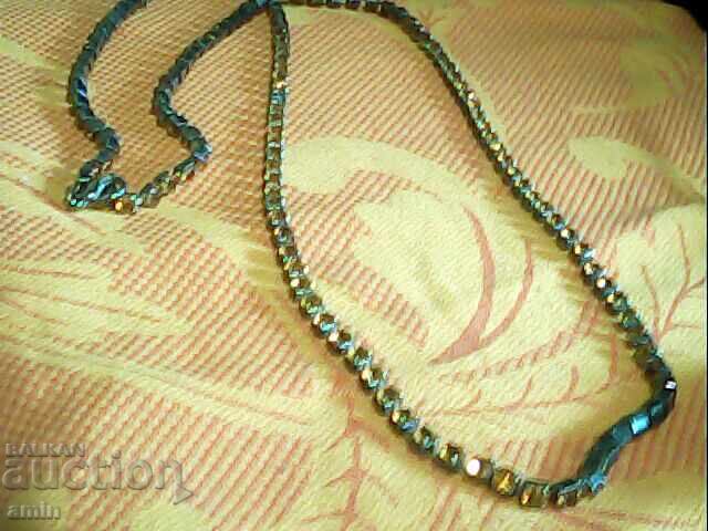 Old Beautiful Vintage Silver Plated Degas Necklace with Crystals Old Beautiful Vintage Silver Plated Degas Necklace with Crystals