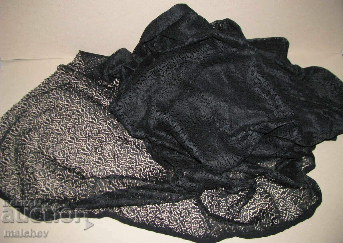 Material dantelă neagră 160/280 cm dantelă neagră, excelentă Material dantelă neagră 160/280 cm dantelă neagră, excelentă