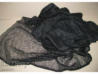 Μαύρο δαντελένιο ύφασμα 160/280 εκ. μαύρη δαντέλα, άριστο