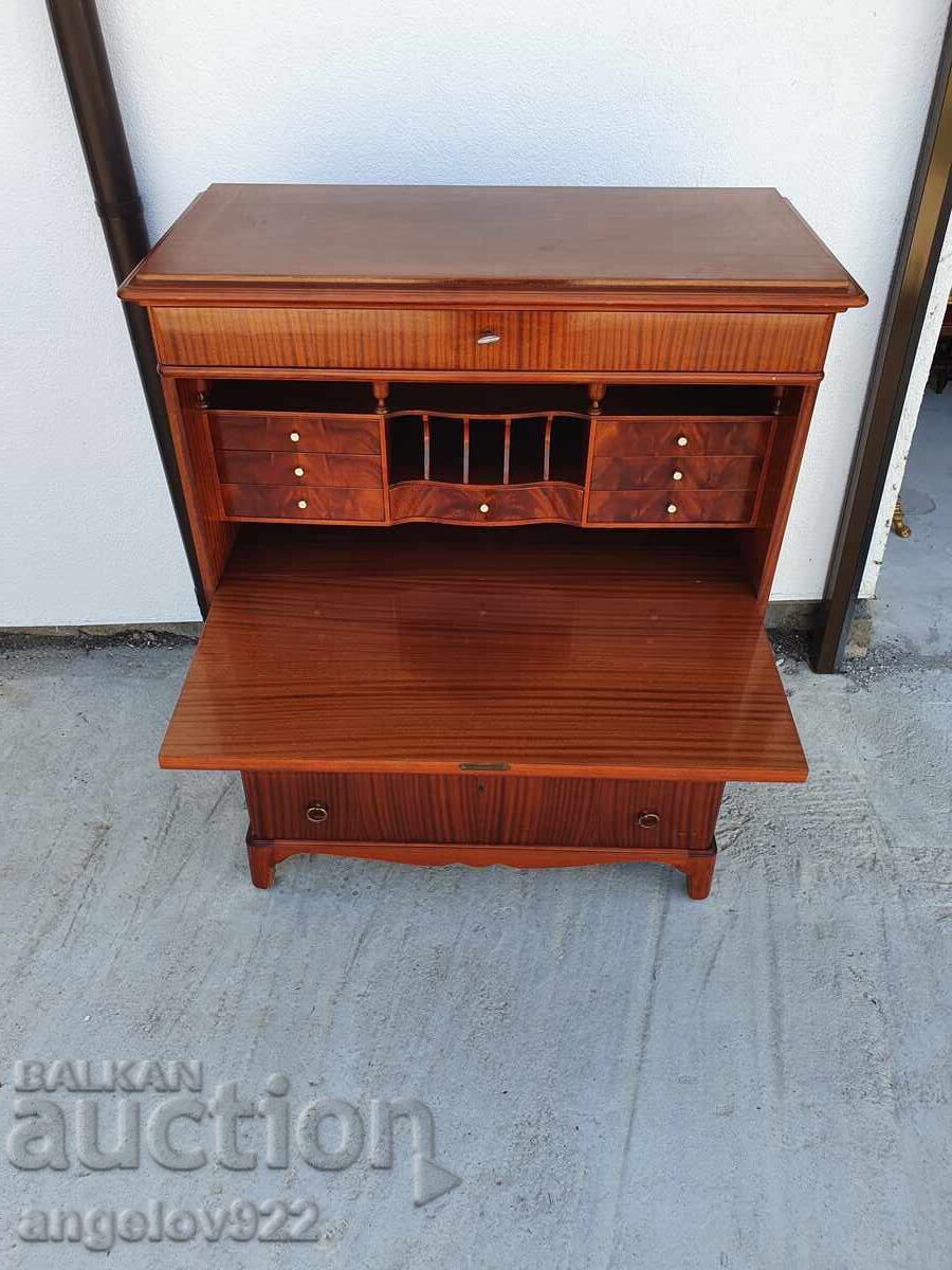 Vintage mahogany writing desk, solid wood!!! with price 151.00 BGN | € 77.21 Vintage mahogany writing desk, solid wood!!! with price 151.00 BGN | € 77.21