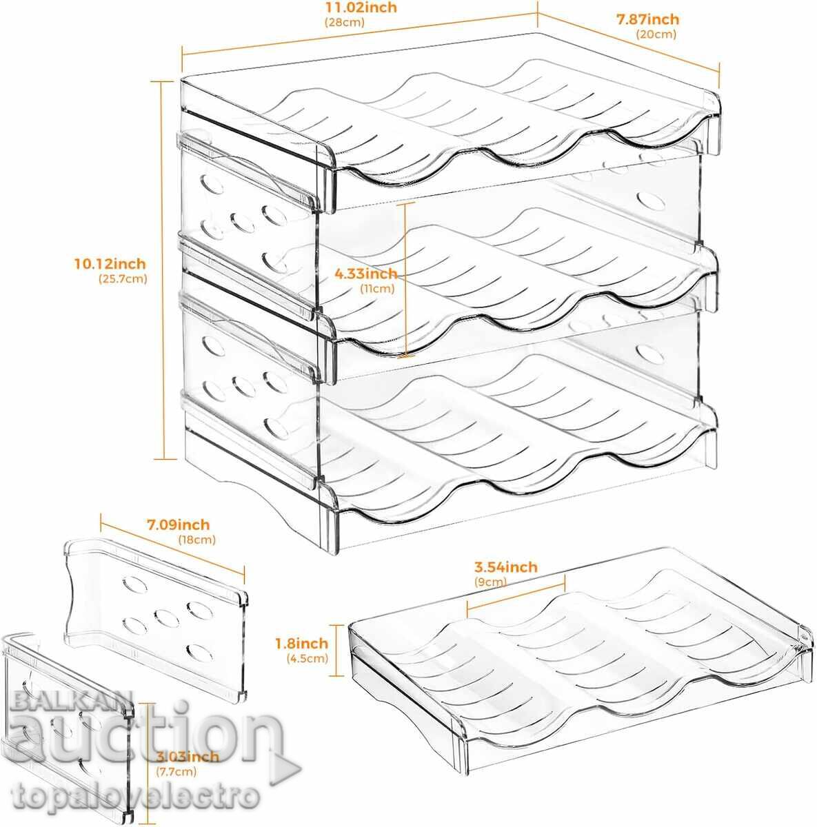 Auction  NEW! 3-Tier Bottle Organizer for 9 Bottles