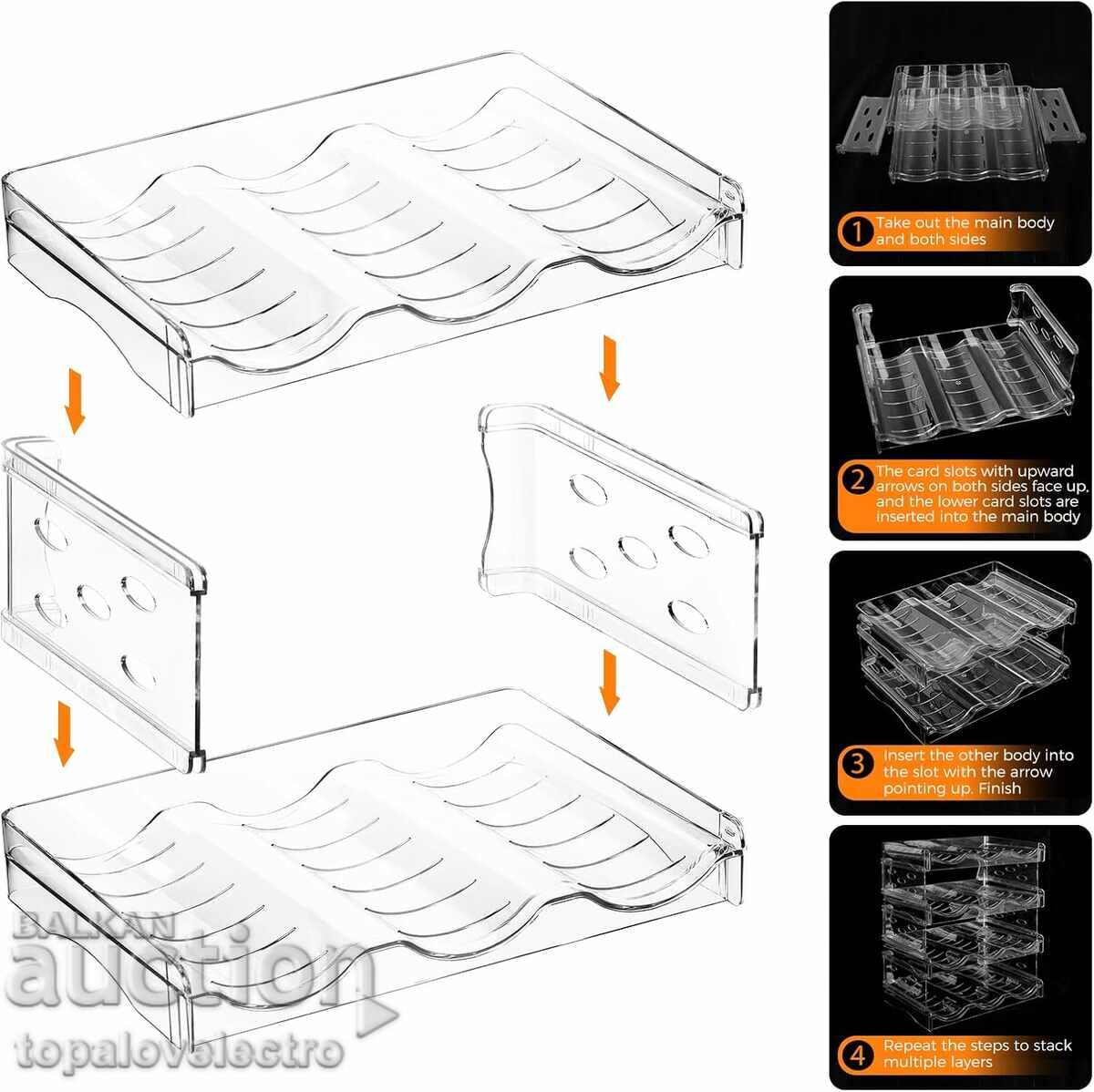 Delivery of NEW! 3-Tier Bottle Organizer for 9 Bottles