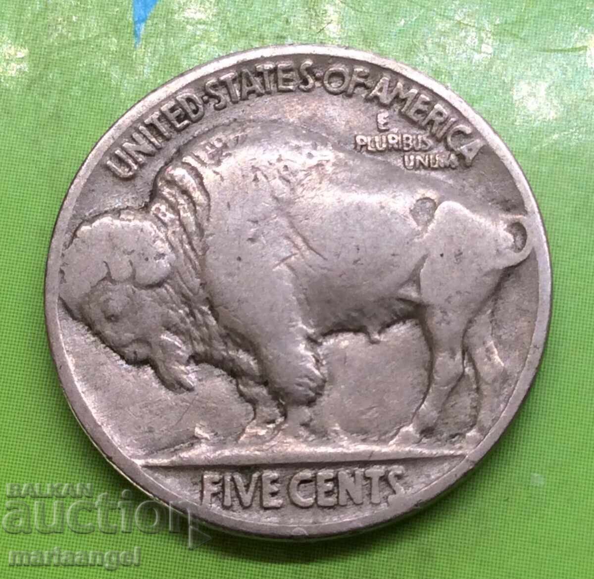 USA 5 Cent 1936 Buffalo Nickel - 7