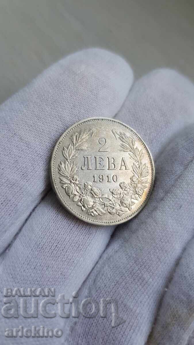 Auction Bulgarian Royal Silver Coin 2 Leva 1910 Auction Bulgarian Royal Silver Coin 2 Leva 1910