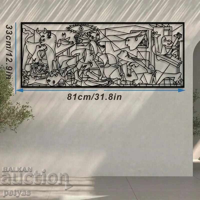Delivery of Picasso's "Guernica" - metal wall panel 81x33 cm