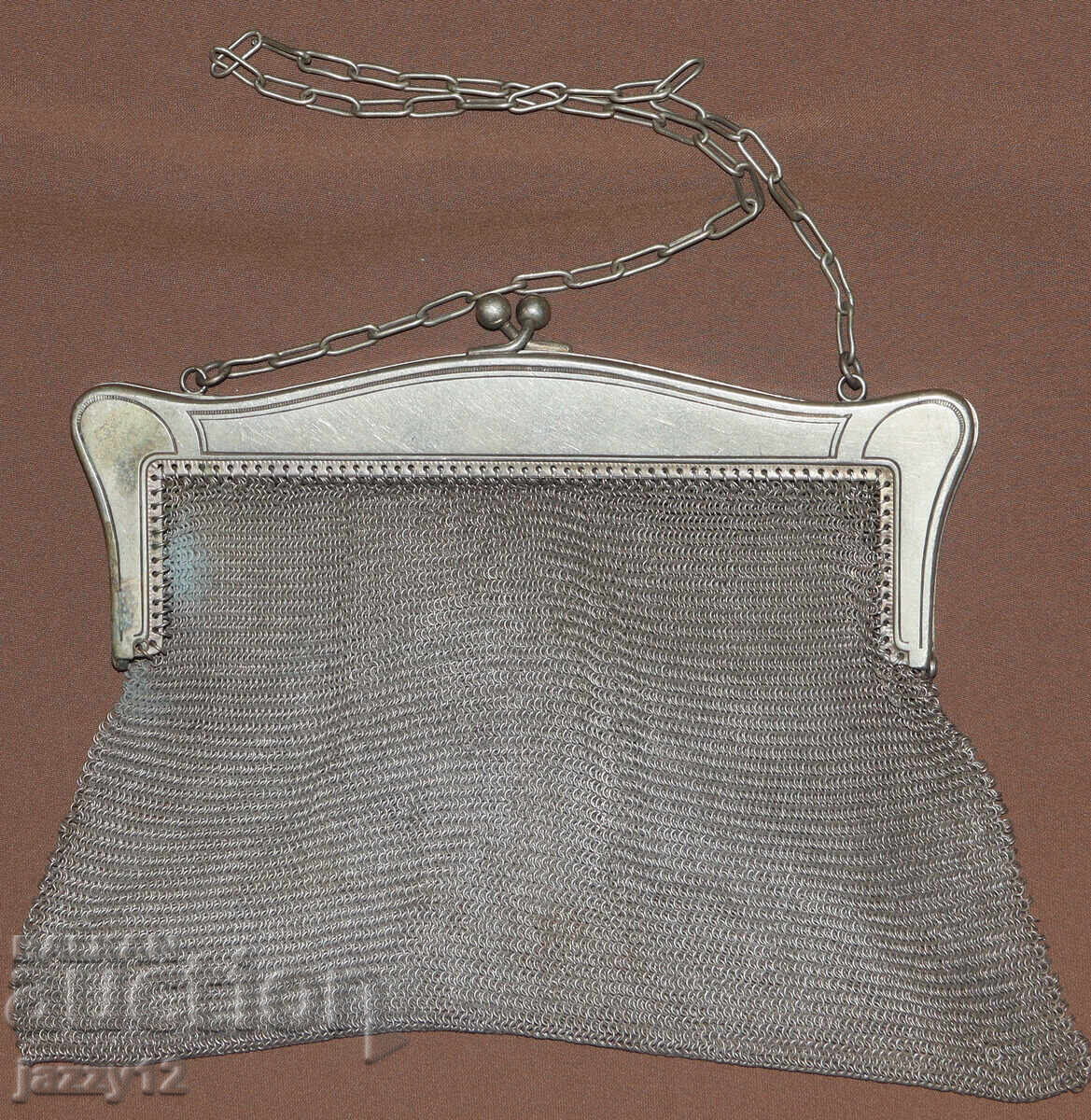 Delivery of Old handmade knitted metal bag Delivery of Old handmade knitted metal bag