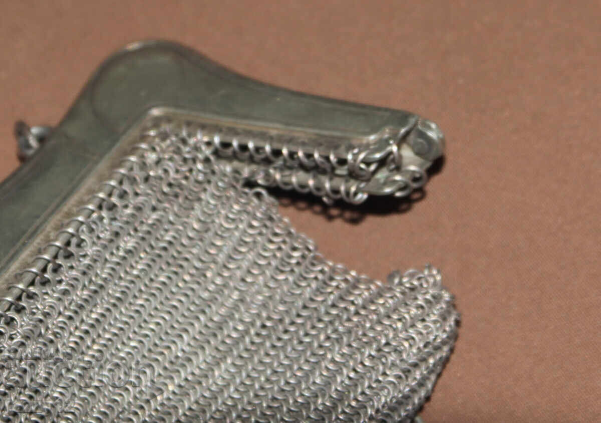 Old handmade knitted metal bag - 5 Old handmade knitted metal bag - 5