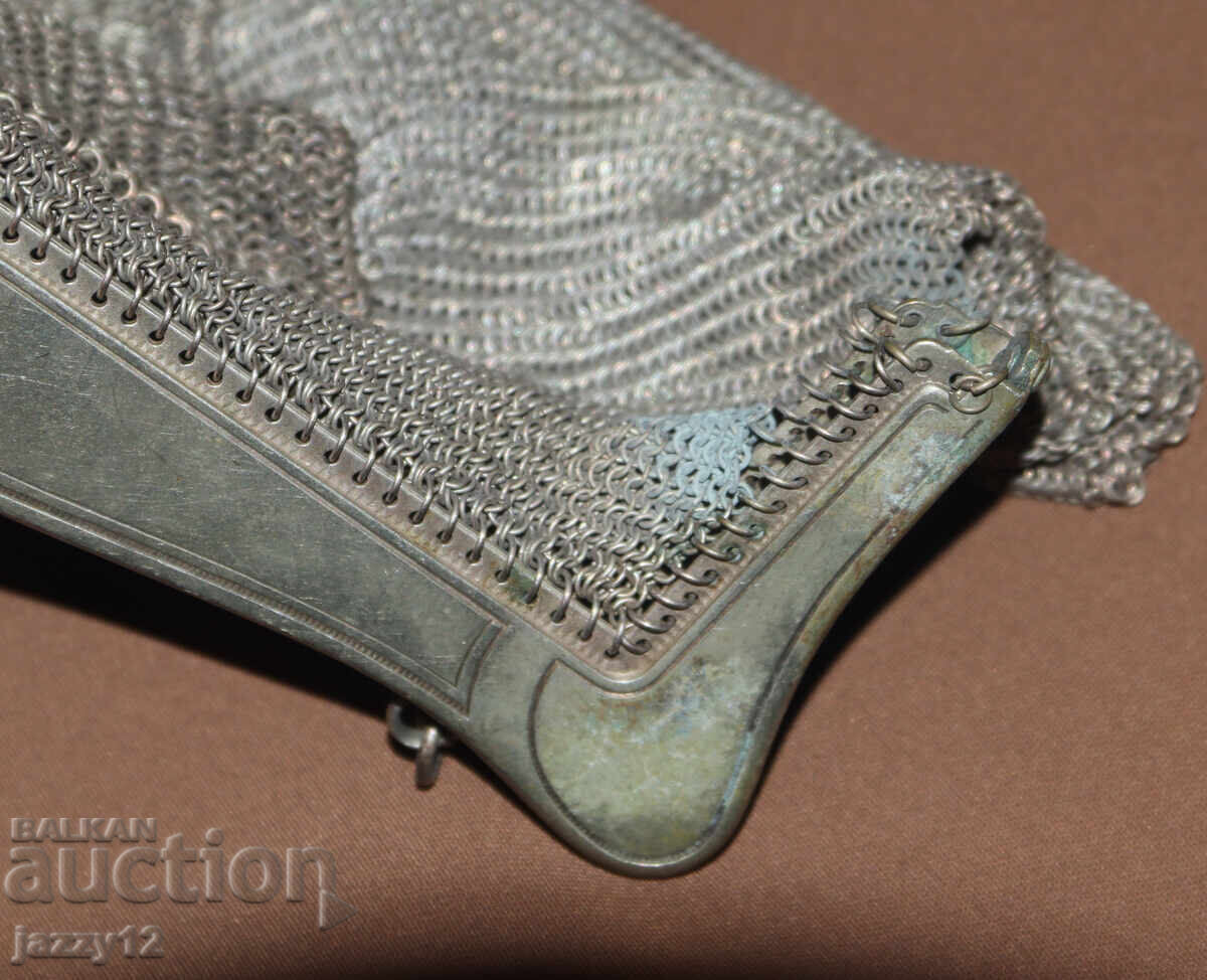 Old handmade knitted metal bag - 6 Old handmade knitted metal bag - 6