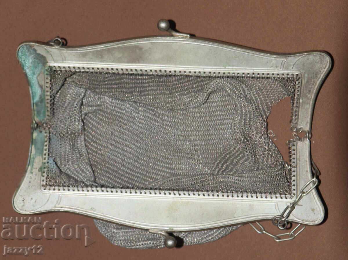 Old handmade knitted metal bag - 7 Old handmade knitted metal bag - 7
