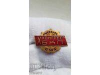 Semn de colecție, insignă X-lea Congres al PCR, Fruntaș