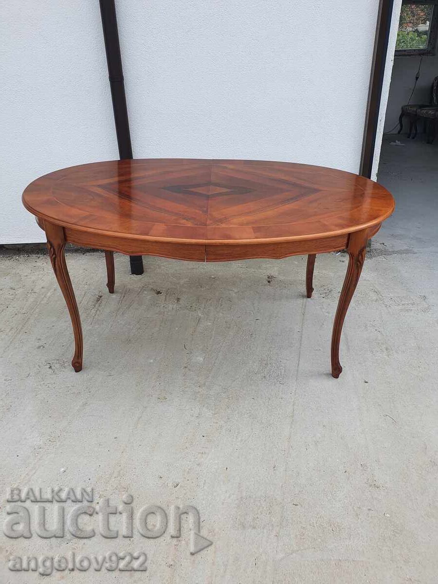 Large vintage extendable dining table, solid wood!!! - 6 Large vintage extendable dining table, solid wood!!! - 6