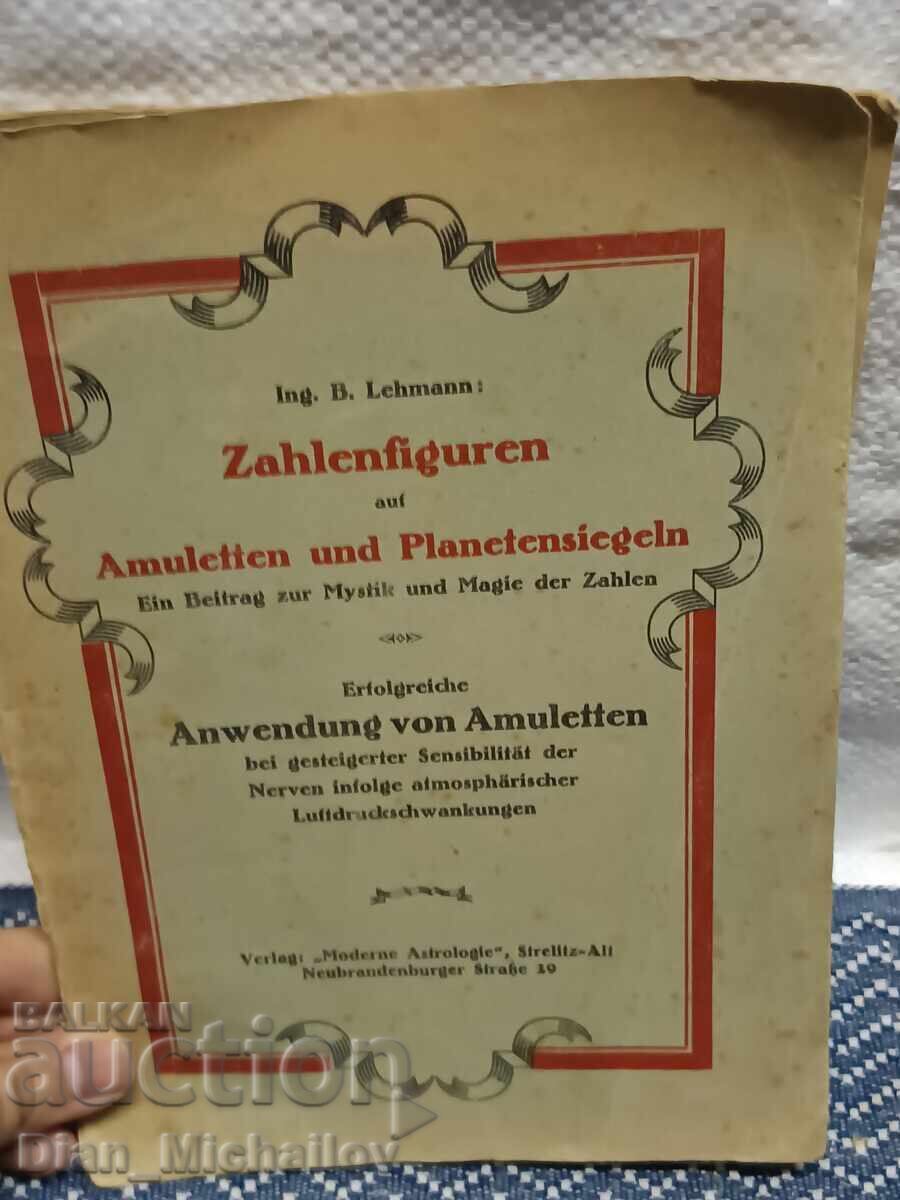 Book of Number Figures of Amulets and Planetary Seals 1925