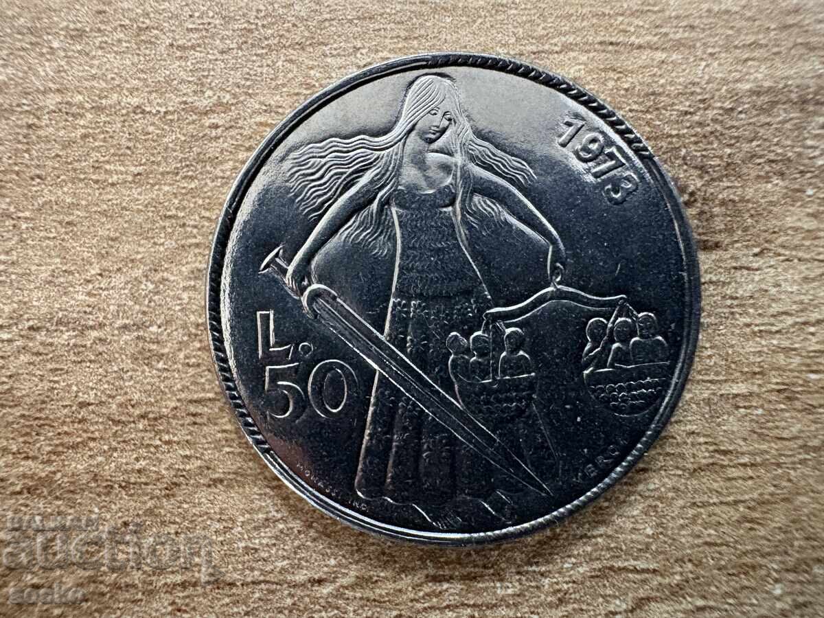 San Marino - 50 lire (1973) San Marino - 50 lire (1973)