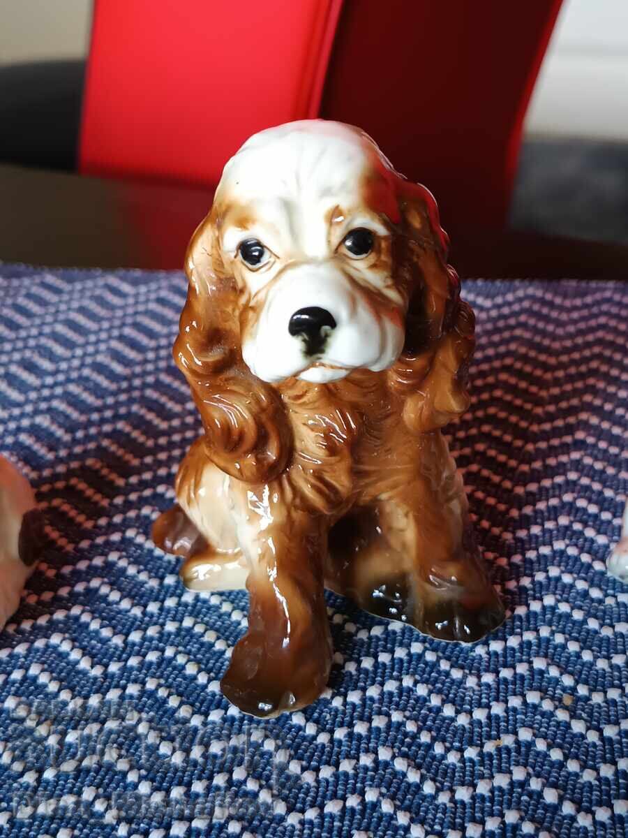 Auction Lot of Porcelain Dog Figures Auction Lot of Porcelain Dog Figures