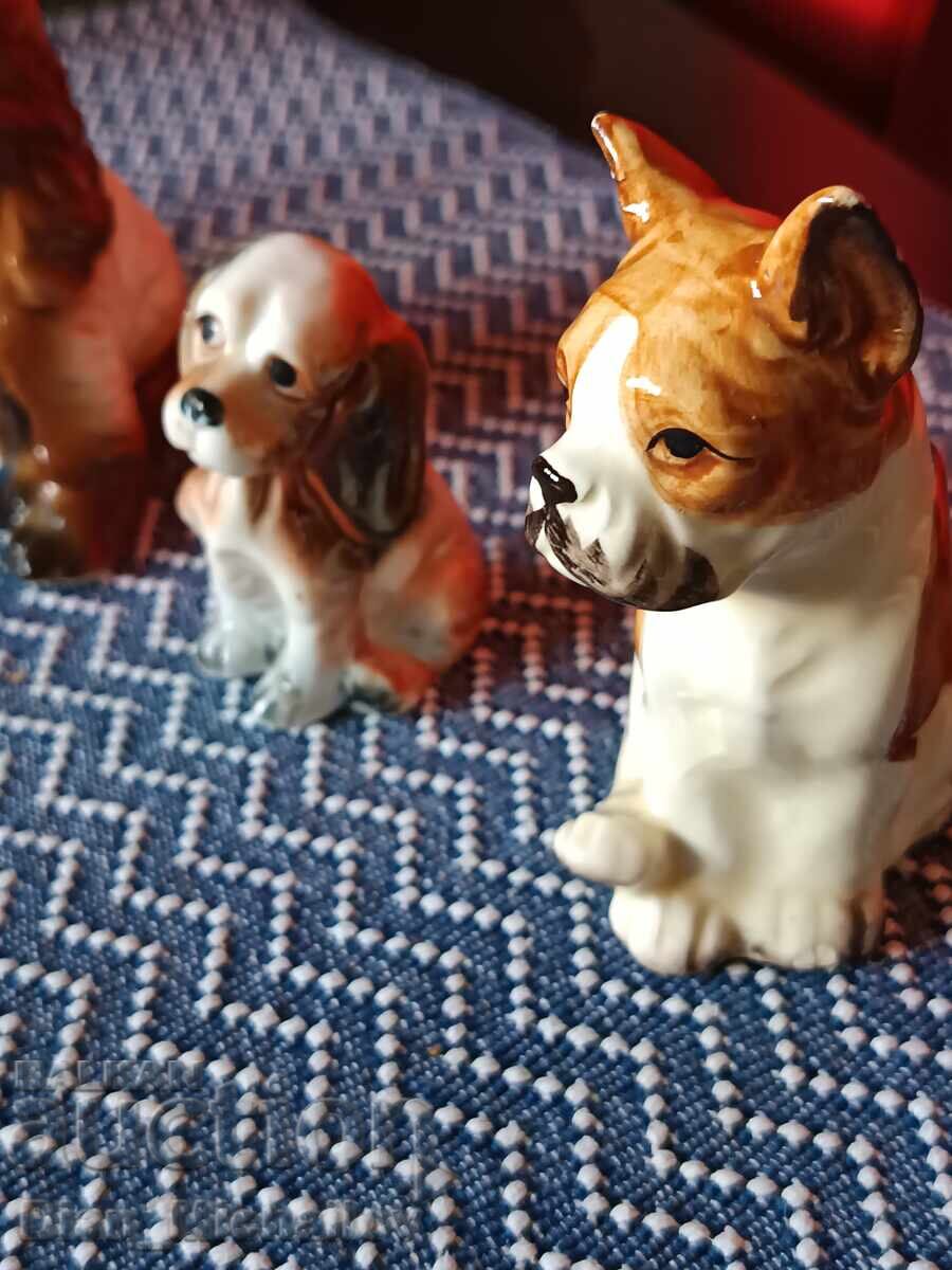 Lot Figurine de Porțelan Câini - 7