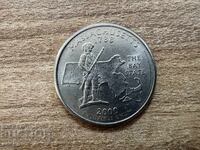 ΗΠΑ - 1/4 δολάριο (2000) - Μασαχουσέτη - Ρ