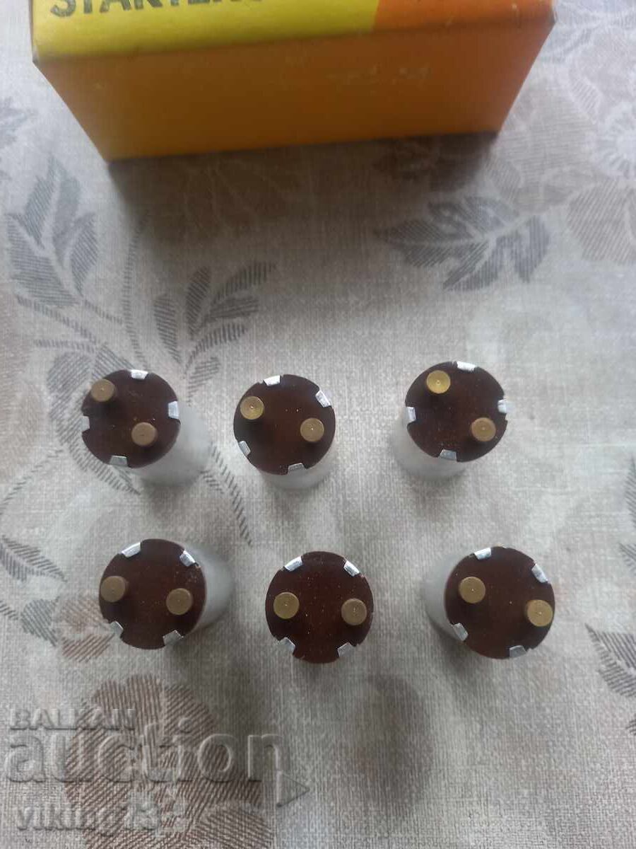 Starters for fluorescent lamps, 6 pieces with price 1.00 BGN | € 0.51