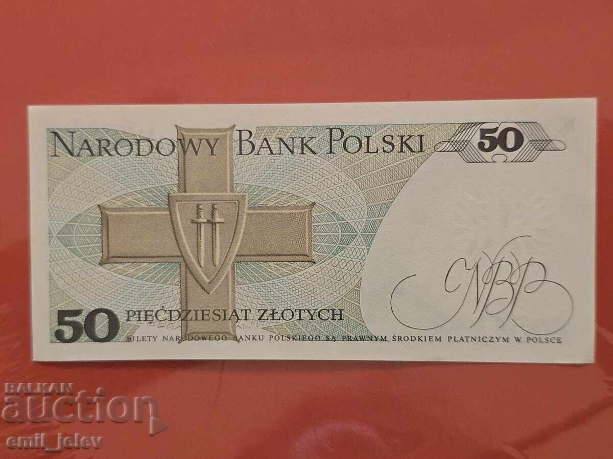 Polonia 50 zloți 1988 UNC cu preț € 1.53 | 2.99 BGN
