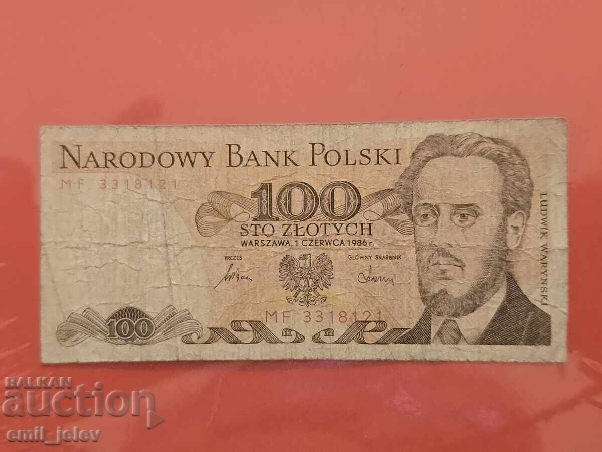 Πολωνία 100 ζλότι 1986 god