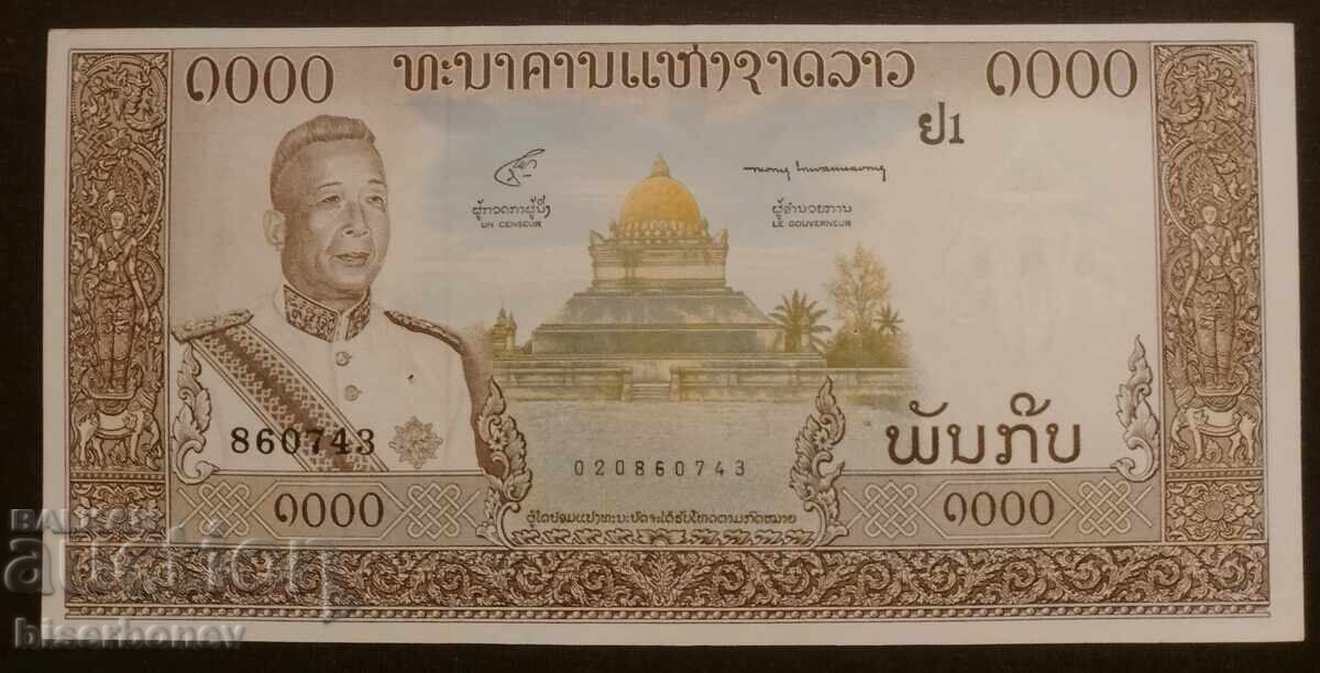 Лаос, Laos, 1000 кип, 1000 kip 1963, UNC Лаос, Laos, 1000 кип, 1000 kip 1963, UNC