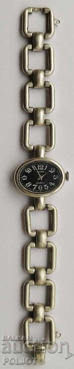 Γυναικείο ασημένιο ρολόι Zentra, σήμανση 0.800, 67 γραμμάρια Γυναικείο ασημένιο ρολόι Zentra, σήμανση 0.800, 67 γραμμάρια