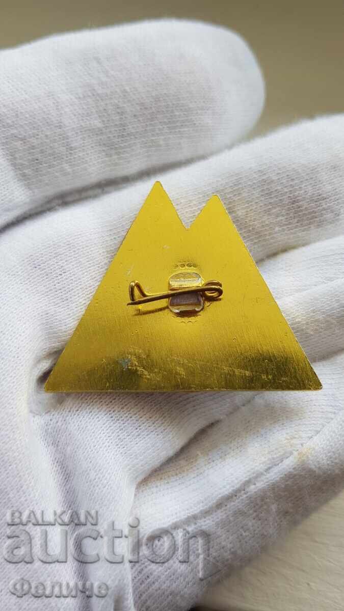 Badge, Red Cross badge, Mountain Rescue Service 1983 with price 22.00 BGN | € 11.25