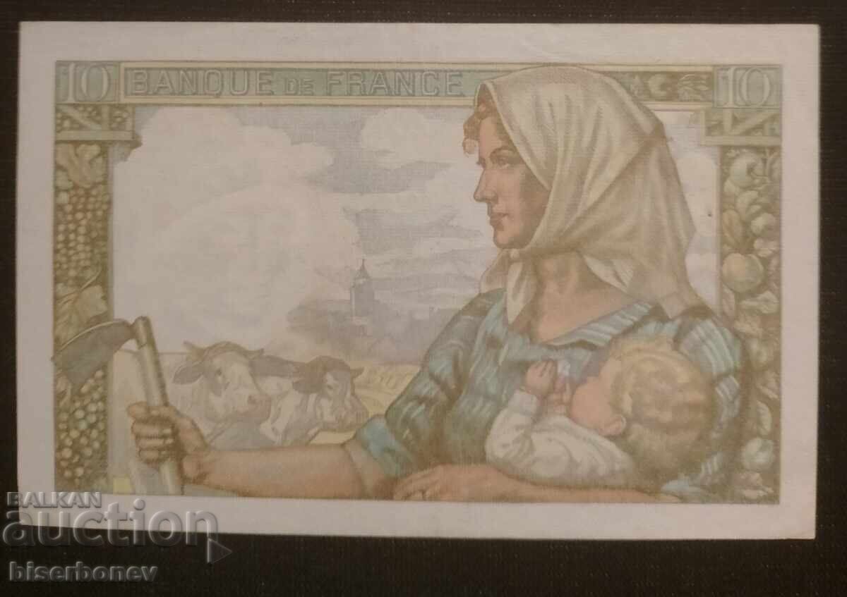 Γαλλία, 10 φράγκα 1942, France, 10 francs 1942 aUNC με τιμή 28.00 BGN | € 14.32 Γαλλία, 10 φράγκα 1942, France, 10 francs 1942 aUNC με τιμή 28.00 BGN | € 14.32