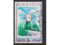 Timbrul poștal timbrat Ziua Meteorologiei 1968 din Barbados