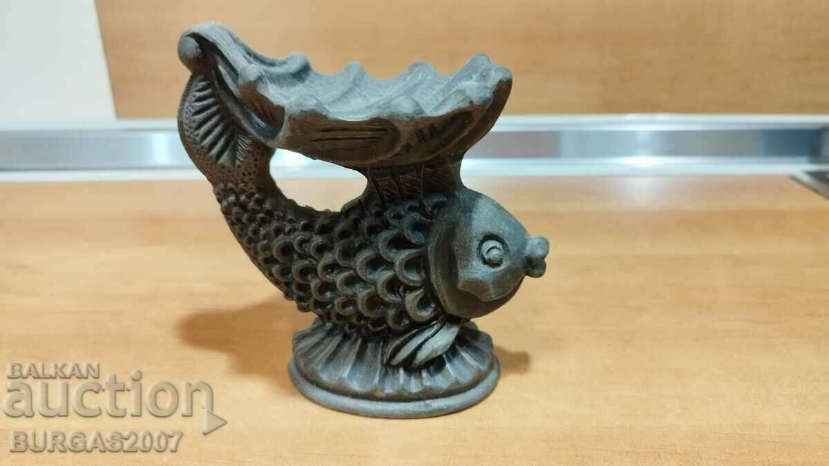 Old metal figure, the goldfish, USSR Old metal figure, the goldfish, USSR