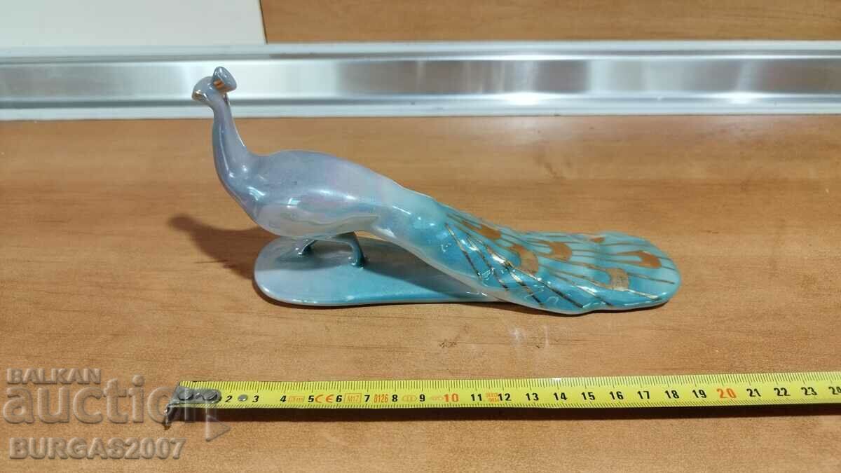 Auction Old porcelain peacock, social, NRB Auction Old porcelain peacock, social, NRB