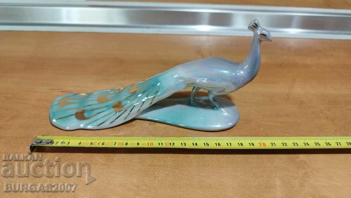 Old porcelain peacock, social, NRB Old porcelain peacock, social, NRB