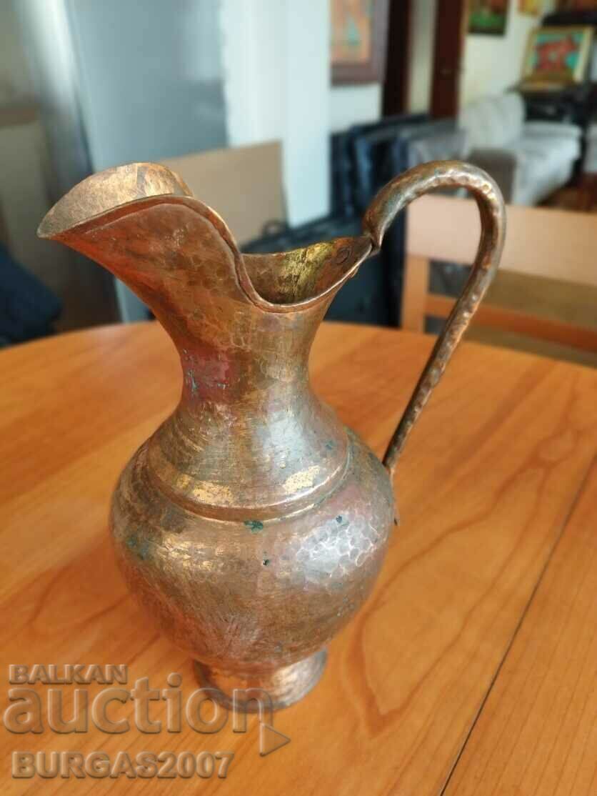 Jug, copper, copper, Albania, 1 kg. with price 130.00 BGN | € 66.47 Jug, copper, copper, Albania, 1 kg. with price 130.00 BGN | € 66.47