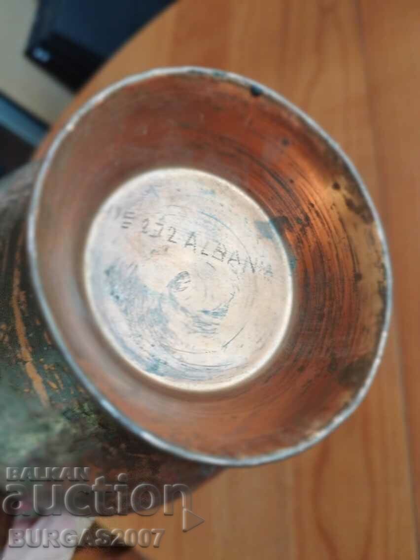 Auction Jug, copper, copper, Albania, 1 kg. Auction Jug, copper, copper, Albania, 1 kg.