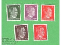 (¯`'•.¸     5  броя  марки с образа на Хитлер (чисти) •'´¯)