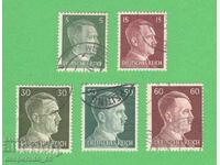 (¯`'•.¸ 5 bucăți timbre cu imaginea lui Hitler ¸.•'´¯)