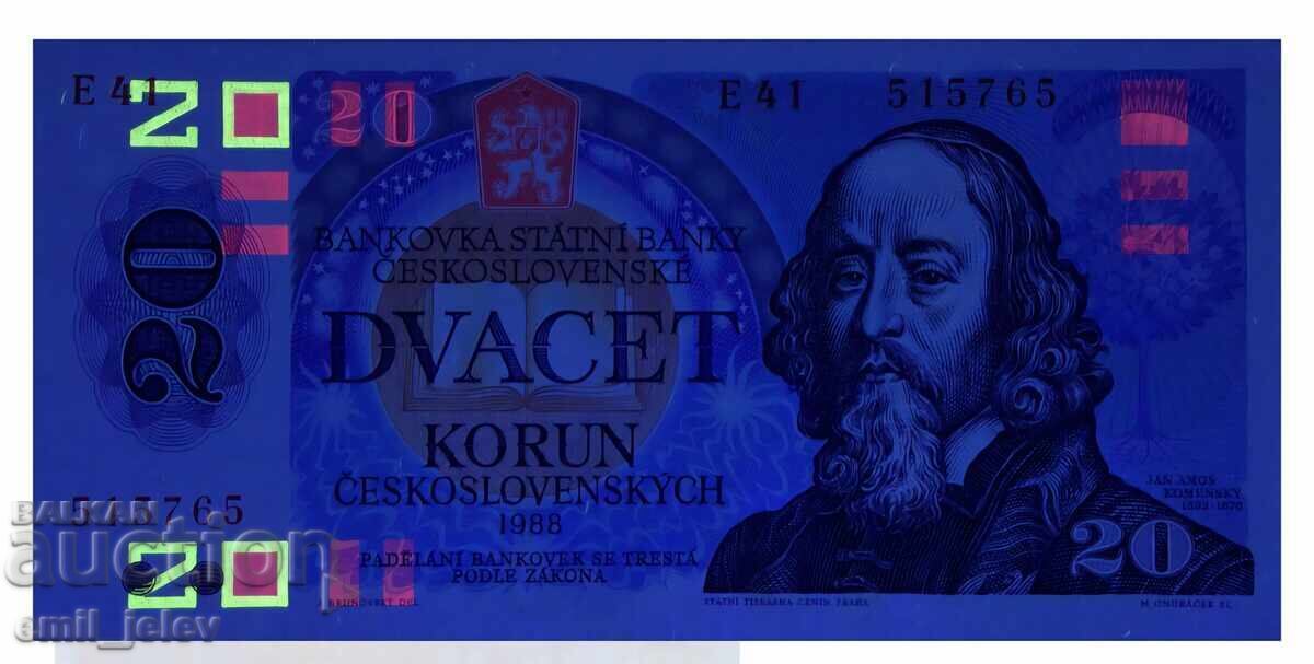 Livrarea Cehoslovacia 20 coroane 1988 Livrarea Cehoslovacia 20 coroane 1988
