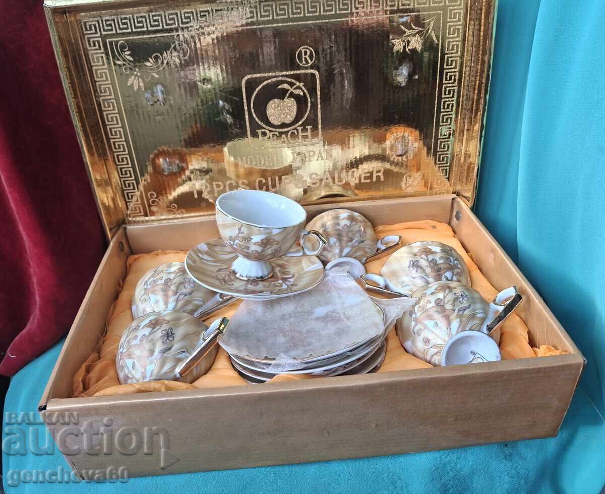 Beautiful Coffee Set Peach Model Janan