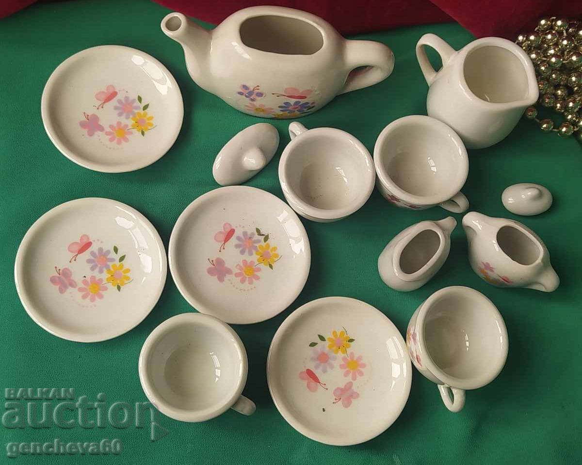 Porcelain mini doll coffee set with price € 12.00 | 23.47 BGN