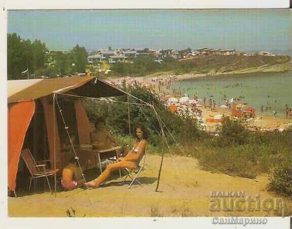 Картичка  България  Приморско Къмпинг "Юг" 2*