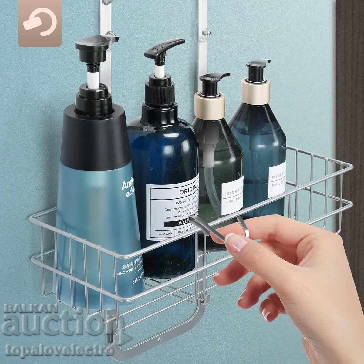 ΚΑΙΝΟΥΡΓΙΟ! Κρεμαστή ραφιέρα μπάνιου – 2 επίπεδα + θήκη σαπουνιού - 6