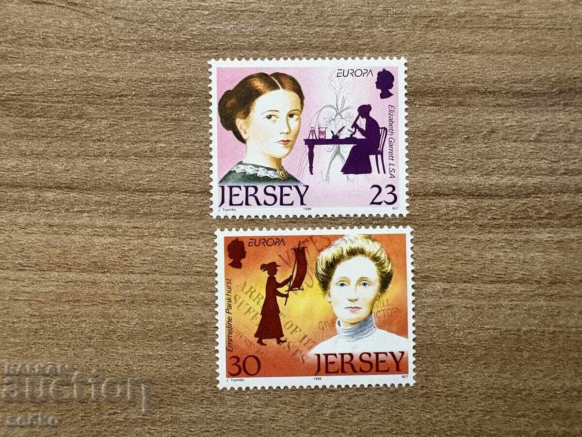 Τζέρσεϊ - Μάρκες Ευρώπης - Γνωστές γυναίκες (1996) MNH