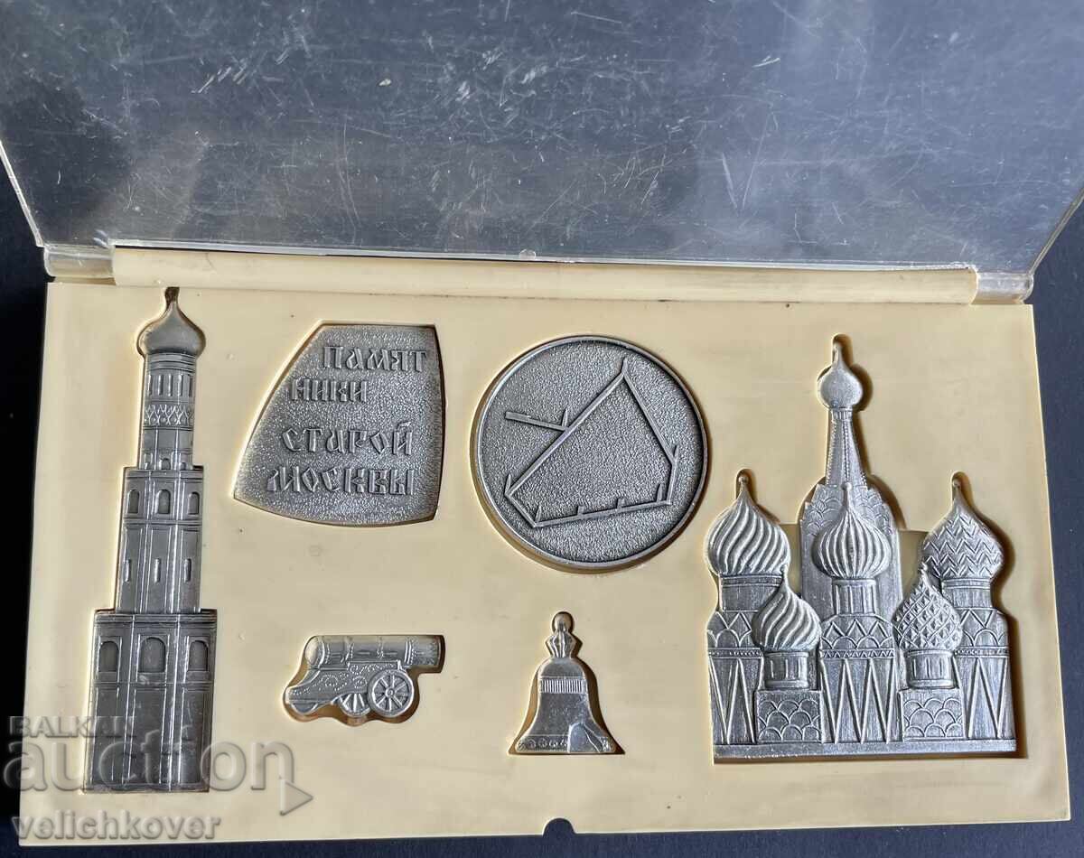 41913 USSR lot of plaques Old Moscow