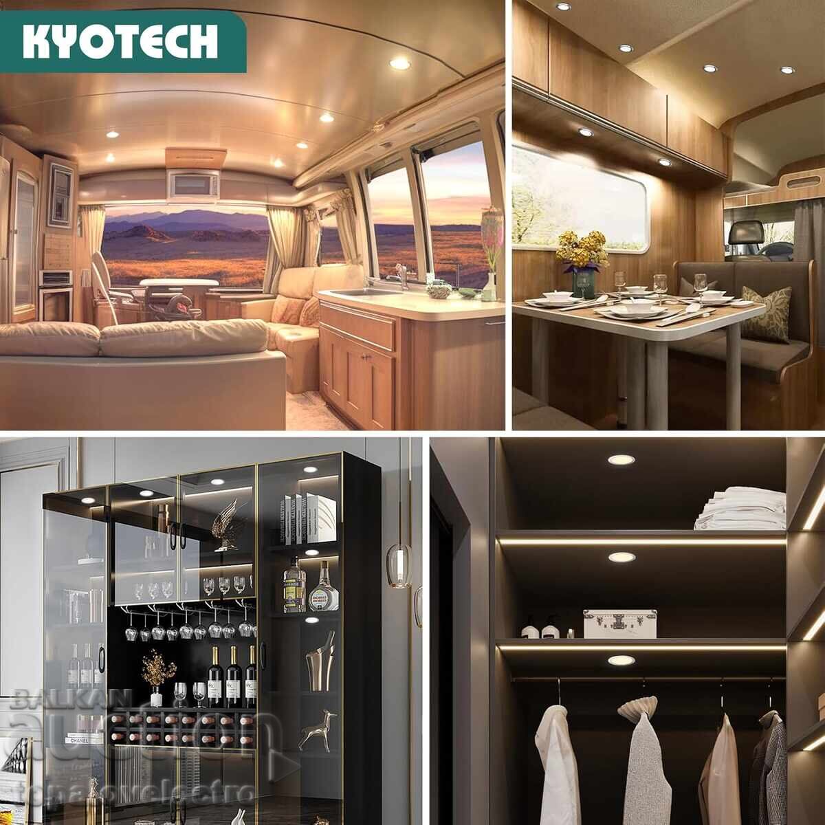 Аукцион НОВИ! LED лунички G4, 3.5W, 4000K неутрално бяло, IP44, 4 бр