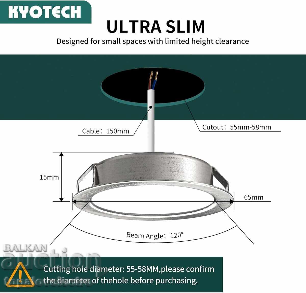 НОВИ! LED лунички G4, 3.5W, 4000K неутрално бяло, IP44, 4 бр