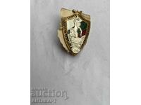 Badge Union Yunak Yunashka Badge Bronze Enamel 1898 on Screw