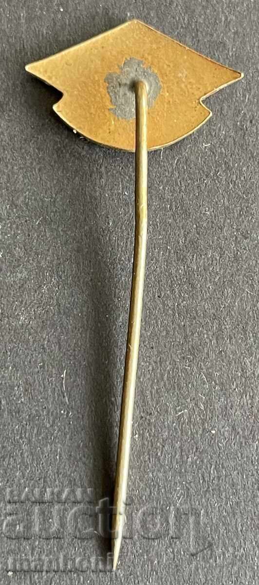 Δημοπρασία 6217 Βασίλειο της Βουλγαρίας σήμα κλαμπ Φάκτορ άλματα σκι σμάλτο 30-