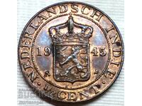 Netherlands Indies 1/2 cent 1945